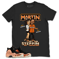 Martin Steppin Graphic Tee, Shirt to Match Air Foamposite One Copper, Air Foamposite Unisex Black Shirt