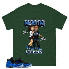 Martin Steppin Chick Shirt - Match Air Foamposite One Royal