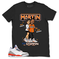 Martin Steppin Shirt - Match Blue Air Jordan 3 Knicks