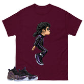 Michael Jackson Tiptoe Graphic Tee, Shirt to Match Air Foamposite One Eggplant, Air Foamposite Unisex Purple Shirt