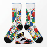 Miro 2026 Sneaker Match Socks ā Air Jordan 7 Retro Miro Inspired Mid-Calf Crew Socks