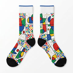 Miro 2026 Sneaker Match Socks – Air Jordan 7 Retro Miro Inspired Mid-Calf Crew Socks