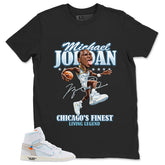 MJ Living Legend Shirt - Match Virgil Abloh x Air Jordan 1 Alaska