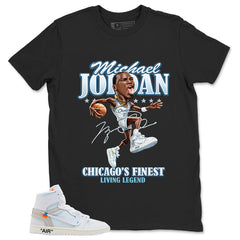 MJ Living Legend Shirt - Match Virgil Abloh x Air Jordan 1 Alaska