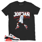 MJ North Carolina Shirt - Match Air Max 90 Infrared