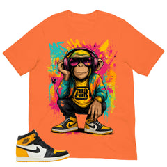Monkey Vibe Shirt - Match Air Jordan 1 Yellow Toe