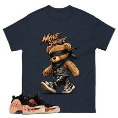 Move In Silence Graphic Tee, Shirt to Match Air Foamposite One Copper, Air Foamposite Unisex Black Shirt