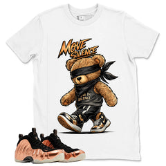 Move In Silence Graphic Tee, Shirt to Match Air Foamposite One Copper, Air Foamposite Unisex Black Shirt