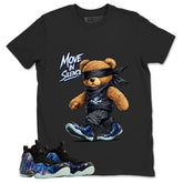 Move In Silence Graphic Tee, Shirt to Match Air Foamposite One Galaxy, Air Foamposite Unisex Black Shirt