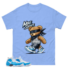 Move In Silence Graphic Tee, Shirt to Match Air Foamposite Pro University Blue, Air Foamposite Unisex Blue Shirt