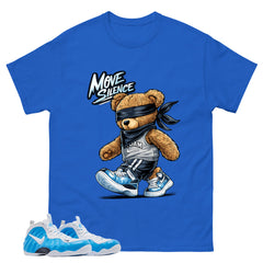 Move In Silence Graphic Tee, Shirt to Match Air Foamposite Pro University Blue, Air Foamposite Unisex Blue Shirt