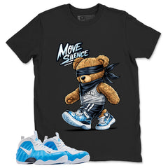 Move In Silence Graphic Tee, Shirt to Match Air Foamposite Pro University Blue, Air Foamposite Unisex Blue Shirt