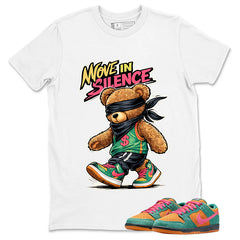 Move In Silence Graphic Tee, Shirt to Match SB Dunk Green Noise, SB Dunk Green Noise Watermelon Unisex Shirt