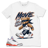 Move In Silence Shirt - Match Blue Air Jordan 3 Knicks