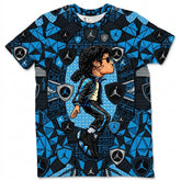 My Vibe All Over Print Shirt Match Air Jordan 14 Black University Blue