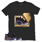 New Kicks Graphic Tee, Shirt to Match Air Foamposite One Eggplant, Air Foamposite Unisex Purple Shirt
