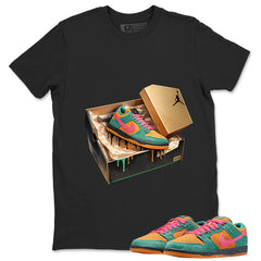 New Kicks Graphic Tee, Shirt to Match SB Dunk Green Noise, SB Dunk Green Noise Watermelon Unisex Shirt