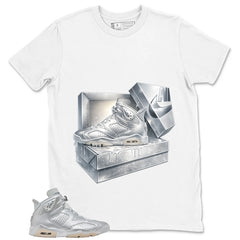 New Kicks Shirt - Match Air Jordan 6 x Paris Saint-Germain Metallic Silver