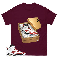 New Kicks Shirt - Match White Air Jordan 6 Carmine