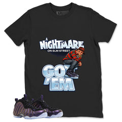 Nightmare On Elm Street Graphic Tee, Shirt to Match Air Foamposite One Eggplant, Air Foamposite Unisex Purple Shirt