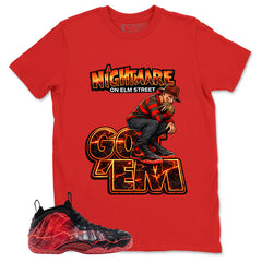 Nightmare On Elm Street Graphic Tee, Shirt to Match Air Foamposite Stranger Things, Air Foamposite Unisex Blue Shirt