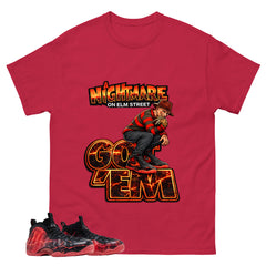 Nightmare On Elm Street Graphic Tee, Shirt to Match Air Foamposite Stranger Things, Air Foamposite Unisex Blue Shirt