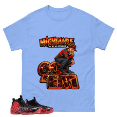 Nightmare On Elm Street Graphic Tee, Shirt to Match Air Foamposite Stranger Things, Air Foamposite Unisex Blue Shirt