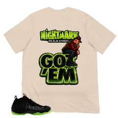 Nightmare On Elm Street Shirt - Match Air Foamposite One Black Volt