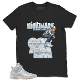 Nightmare On Elm Street Shirt - Match Air Jordan 6 x Paris Saint-Germain Metallic Silver