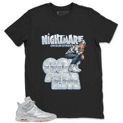 Nightmare On Elm Street Shirt - Match Air Jordan 6 x Paris Saint-Germain Metallic Silver