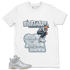 Nightmare On Elm Street Shirt - Match Air Jordan 6 x Paris Saint-Germain Metallic Silver