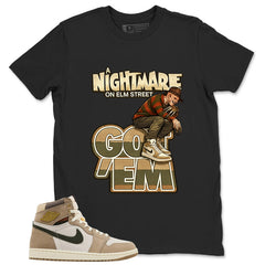 Nightmare On Elm Street Shirt - Match Cream Wmns Air Jordan 1 Khaki