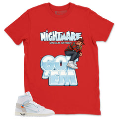 Nightmare On Elm Street Shirt - Match Virgil Abloh x Air Jordan 1 Alaska