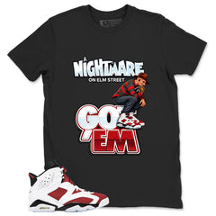 Nightmare On Elm Street Shirt - Match White Air Jordan 6 Carmine