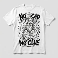 No Cap No Clue White T-shirt
