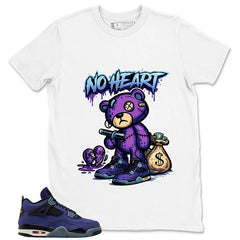 No Heart Shirt - Match Air Jordan 4 Retro Lakers