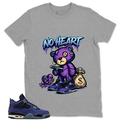 No Heart Shirt - Match Air Jordan 4 Retro Lakers