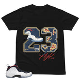 23 Flight Shirt - Match Air Foamposite One PRM Olympic