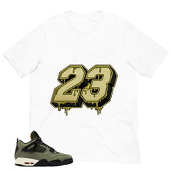 Number 23 Legend MJ Shirt - Match Air Jordan 4 Undefeated