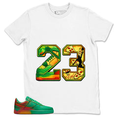 Number 23 Legend Shirt - Match Air Force 1 Stadium Green Crimson