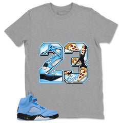Graphic Tee Number 23 Legend Shirt - Matching Air Jordan 5 Retro SE UNC