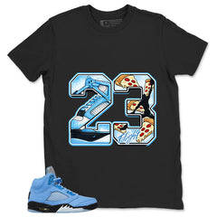 Graphic Tee Number 23 Legend Shirt - Matching Air Jordan 5 Retro SE UNC