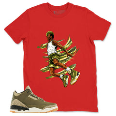 Olive Family Affair 3s Zadago Shirt Air Ball Graphic