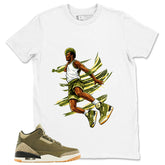 Olive Family Affair 3s Zadago Shirt Air Ball Graphic