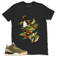Olive Family Affair 3s Zadago Shirt Air Ball Graphic