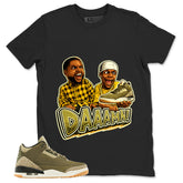 Olive Family Affair 3s Zadago Shirt Daaamn Sneaker Graphic
