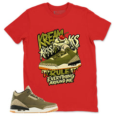 Olive Family Affair 3s Zadago Shirt Kream Kicks Graphic