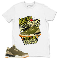 Olive Family Affair 3s Zadago Shirt Kream Kicks Graphic