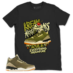 Olive Family Affair 3s Zadago Shirt Kream Kicks Graphic