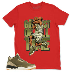 Olive Family Affair 3s Zadago Shirt The Greatest Of All Time Graphic